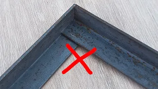 no todo el mundo sabe cómo hacer un simple corte a 90 grados con ángulos de hierro