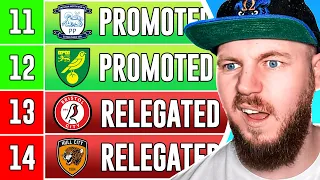 You're Promoted or Relegated - 100 Years Experiment