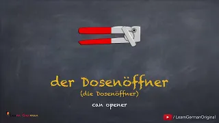 Learn German   German Vocabulary   In der Küche   In the Kitchen   A1 1