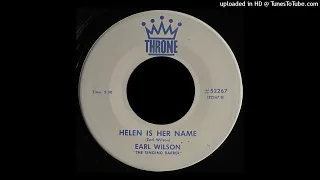 Earl Wilson, The Singing Barber - Helen Is Her Name - Throne 45