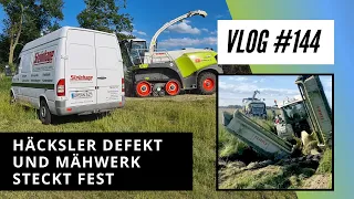 Vlogg #144 Häcksler defekt und Mähwerk steckt fest!