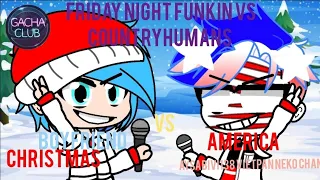 FRIDAY NIGHT FUNKIN BOYFRIEND VS COUNTRYHUMANS AMERICA AND RAP BATTLE CHRISTMAS