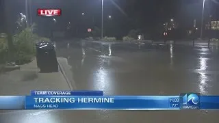 Serious winds, heavy rain picks up as Hermine arrives in OBX