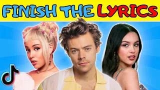 Finish The Lyrics TikTok! 🎶 | Most Popular TikTok Songs of 2022-2023