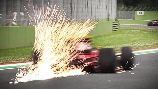 Ferrari 643 F1 Car V12 Sound at Imola Circuit - HUGE Sparks, Accelerations, Fly Bys & More!!