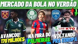 PALMEIRAS PERTO DE VENDER LÚIS GUILHERME | LATERAL DO SAN LORENZO NA MIRA | PEDRO LIMA NÃO FICA