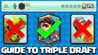 HOW TO BEAT TRIPLE DRAFT ROYAL TOURNAMENT 🏆 - Clash Royale