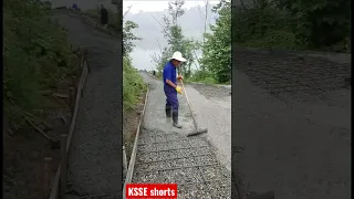 Local road construction using concrete materials and reinforcement #learning #construction#subscribe