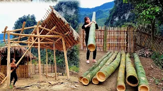 115 Days : The girl to build and complete the house frame - Complete preparation | Bàn Thị Ta