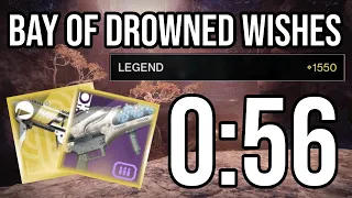 Legend Bay of Drowned Wishes Speedrun in 0:56 - Destiny 2 Season of the Risen