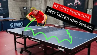 Gefährlichster Tischtennis Aufschlag der Welt!? Reverse Pendulum | Gegenläufer