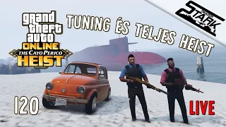 GTA 5 - 120.Rész (Kis Fiat & Grotti Itali RSX Tuning, Aztán Teljes Cayo Perico Heist) - Stark LIVE