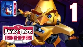 Angry Birds Transformers Gameplay (IOS Android) Part 1 - Rescue Bumblebee