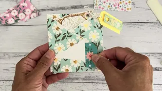 Torn Paper Mini 4 Pocket Ephemera Holder & Floating Pocket | TUTORIAL