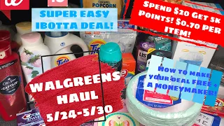 WALGREENS HAUL 5/24-5/30 | SPEND $20 GET 5K POINTS DEAL! ONLY $0.71 PER ITEM!