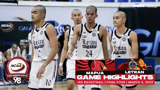 NCAA Season 98 JBB: Game Highlights - Letran vs Mapua | Final Four (March 6, 2023)