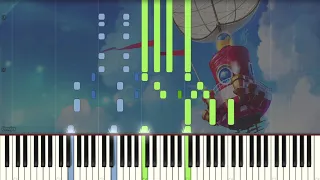 Super Mario Odyssey - Main Theme - Piano tutorial (Synthesia)