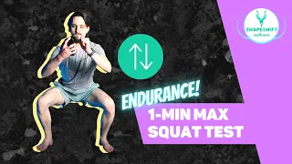 1 MINUTE MAX SQUATS TEST | At Home Muscular Endurance Test