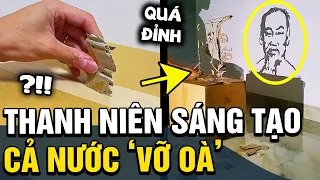 Thanh niên tạo ra hình ảnh bản đồ Việt Nam và chân dung Bác Hồ 2 trong 1 khiến ai nấy vỡ oà | TÁM TV