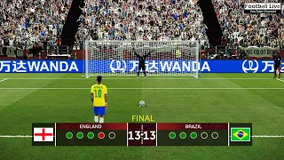 PES 2021 | England vs Brazil - Penalty Shootout - Final FIFA World Cup Qatar 2022 | eFootball PC