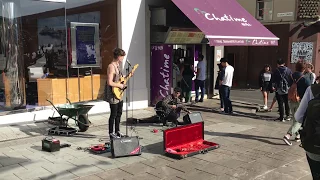 Unknown incredible music band in Brighton, May 2017, the U.K.