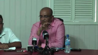 Press Conference with Opposition Leader Dr Bharrat Jagdeo Wdenesday November 16th 2016