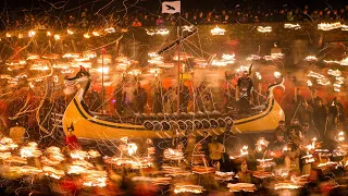 Live from Shetland: Lerwick Up Helly Aa 2024 torchlit procession and galley burning