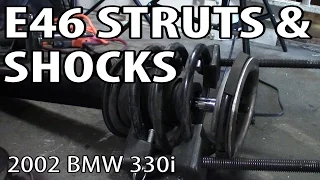 BMW 330i 325i E46 Front Strut & Rear Shock Replacement DIY