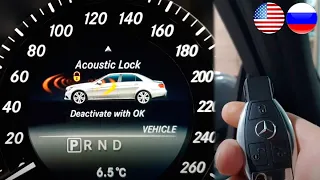 Muting the warning sound when the doors are locked on Mercedes W212, W204, X204, C207, C204, W207