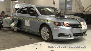 2014-2018 Chevrolet Impala FMVSS 301 Rear Crash Test (50 Mph)