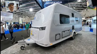 Knaus Azur 500 FU caravan camping travel trailer all new model 2023 walkaround and interior K551