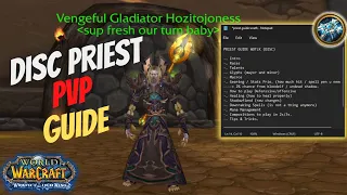 Discipline Priest Wotlk PvP Guide