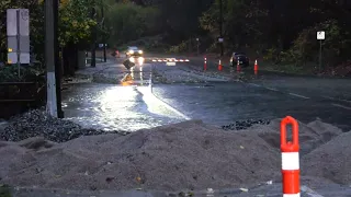 Rainstorm, mudslides wreak havoc on B.C. roads