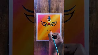 Ma Durga Drawing 🙏🚩 Oil pastel #art #shorts