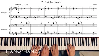 C. Norton - 2. Out for Lunch - Microjazz Piano duets collection 3 for piano four hands (score)