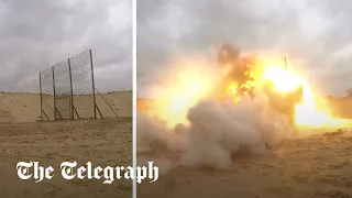 Hamas shown training to blow up Israeli border defences ahead of incursion into Israel