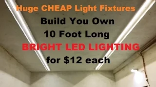 Make 10 foot LED Strip lights for $12 for garage house shop 12 volt PARTS BELOW