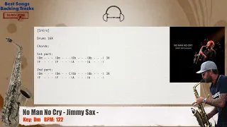 🎷 No Man No Cry - Jimmy Sax SAX Backing Track with chords