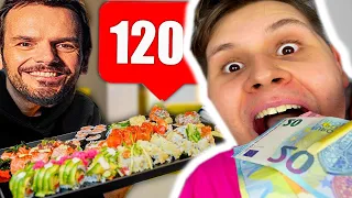 Lohnt sich SUSHI für 120 EURO VON STEFFEN HENSSLER?🍣🤔(Ich habe es auch probiert😍)