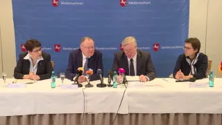 Pressekonferenz der niedersächsischen Landesregierung im Anschluss an die Jahresauftaktklausur