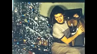 8mm Home movie, Christmas party, dancing, dog wrestling,