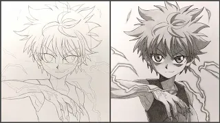 Cara Menggambar Anime | Killua Zoldyck [Hunter x Hunter] - Step by Step