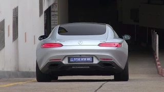 Mercedes-AMG GT S - Start, Revs, Driving on the Road in Monaco!