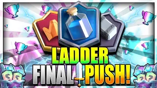 END SEASON LADDER PUSH TO 7300+ TROPHIES - CLASH ROYALE