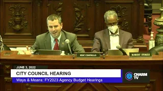 FY2023 Agency Budget Hearing; June 3, 2022