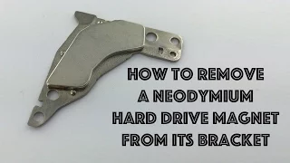 How to Remove a Neodymium Hard Drive Magnet From Its Bracket Simple Easy Hack