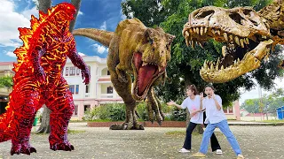 HuyềnCandy | Khủng long bạo chúa đại chiến Godzilla đời thật p123-Dinosaur-Godzilla In Real Life