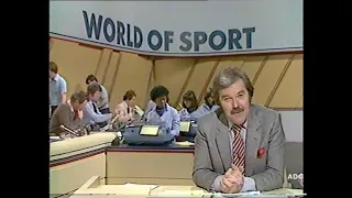 World of Sport clip with Dickie Davies & LWT adverts 19th March 1983