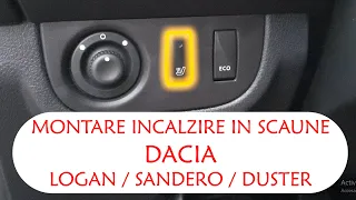 Heating installation in Dacia Logan / Sandero / Duster seats part II a