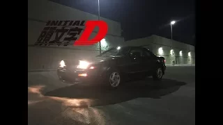 Initial D Remember Me Scene Recreated with '90 Celica GT